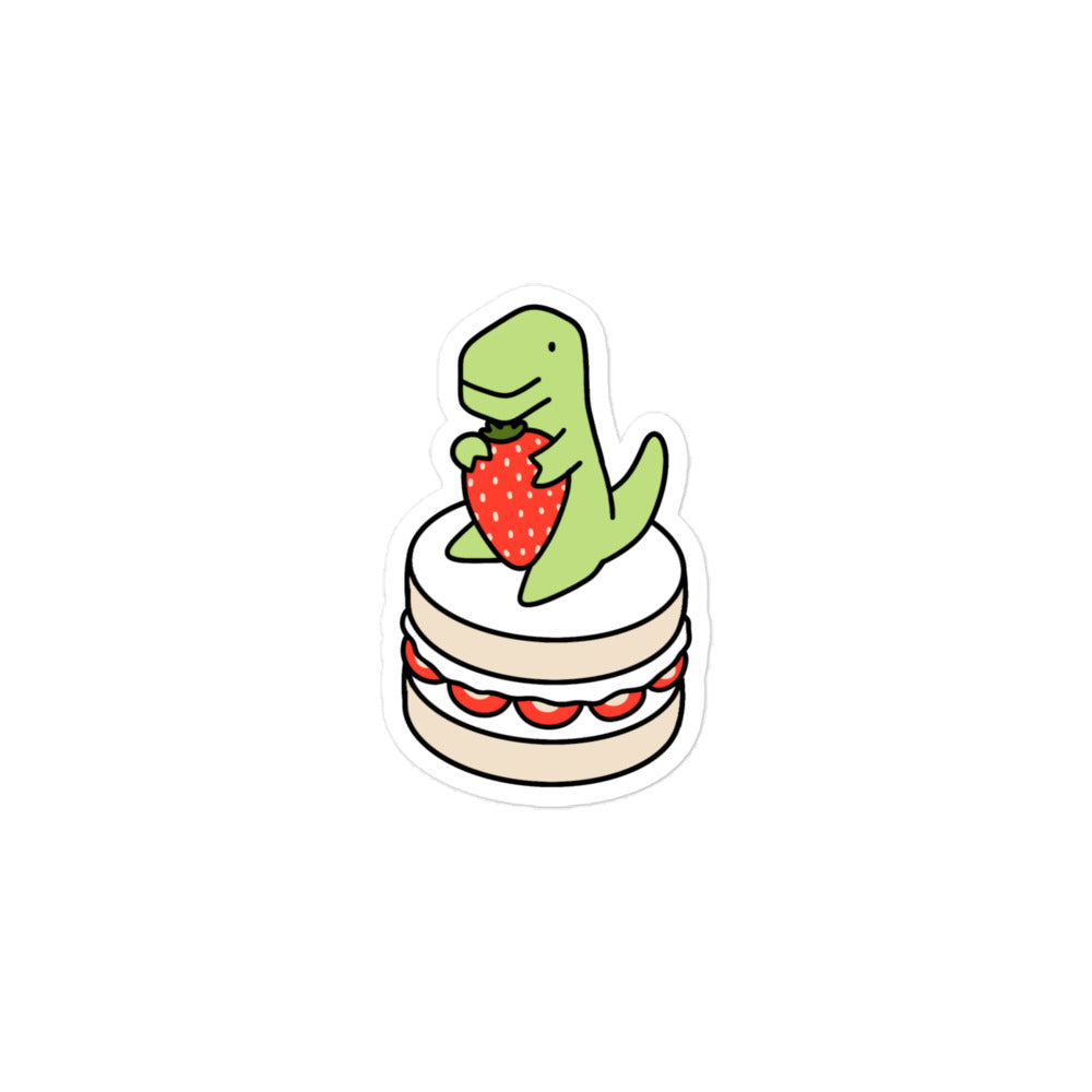 Strawberry Dessert Timmy Vinyl Sticker