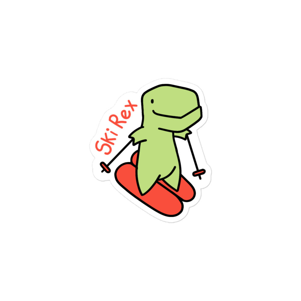 Ski Rex Timmy Vinyl Sticker