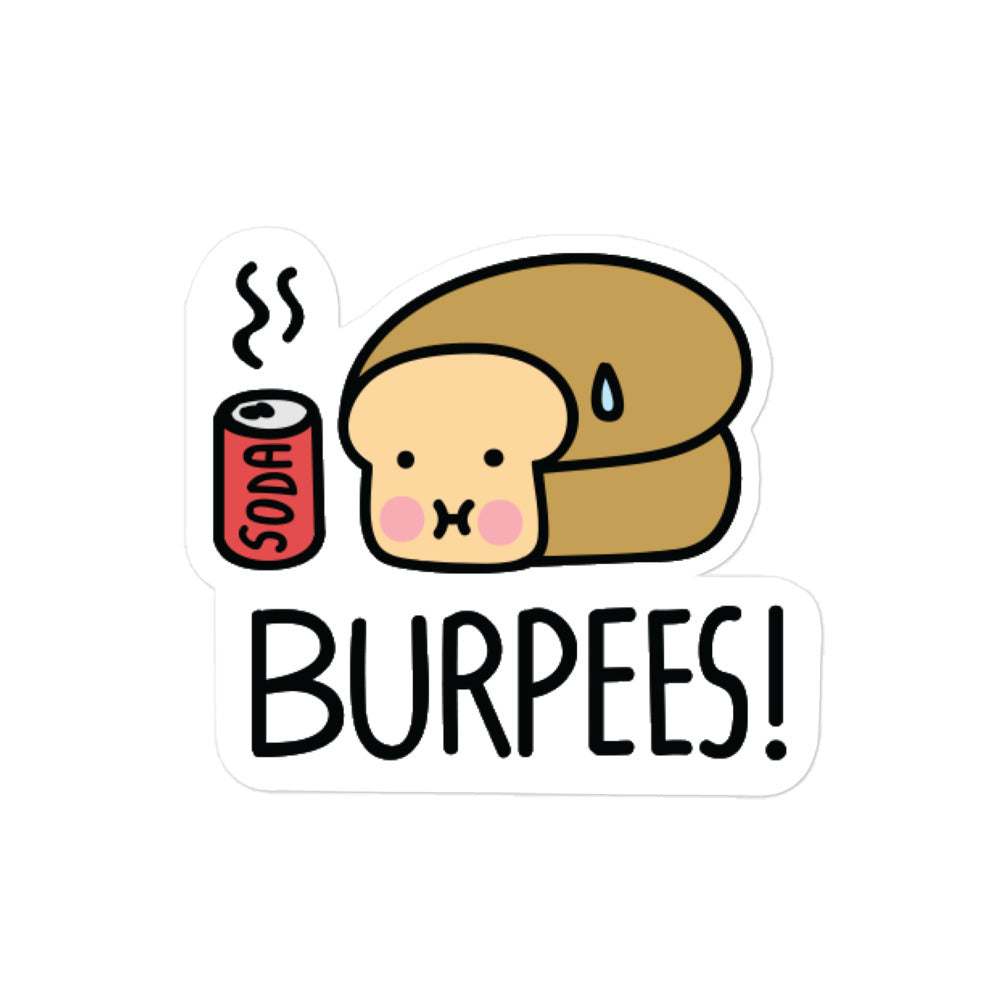 Burpees Loof Vinyl Sticker