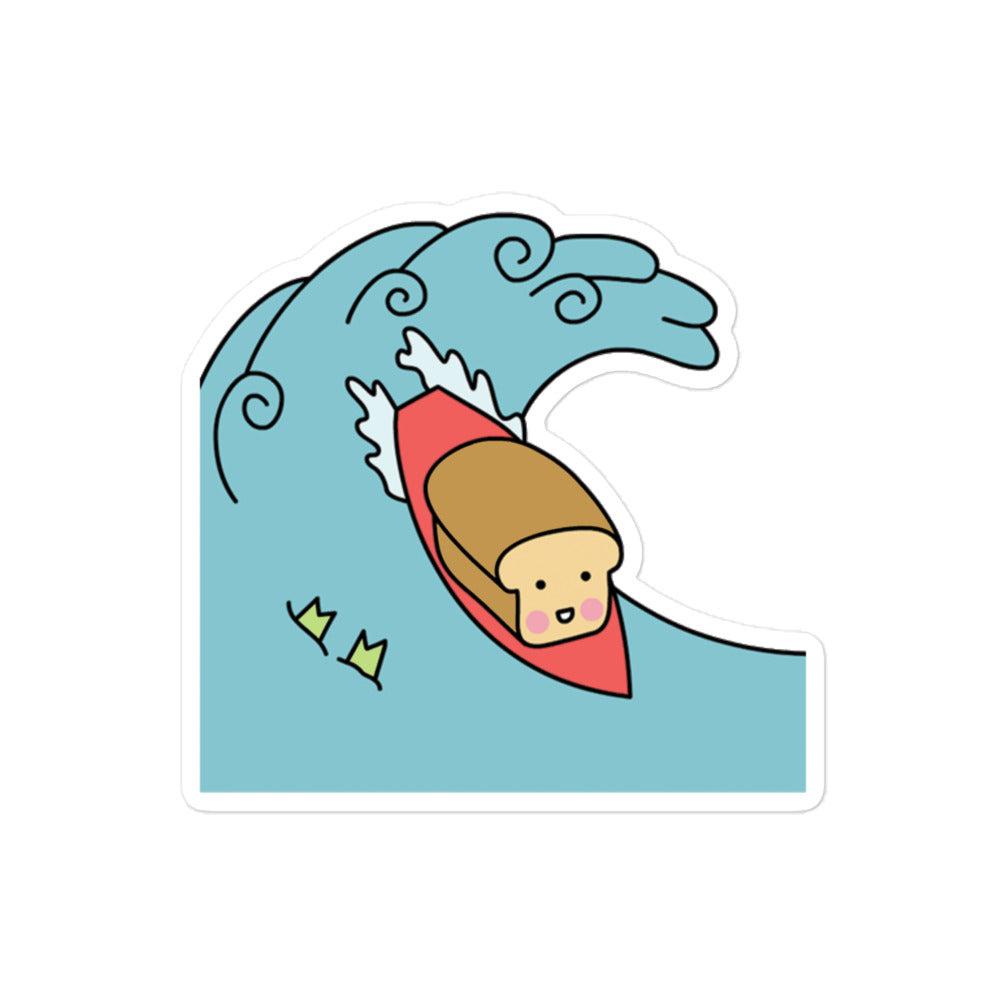 Surfing Loof Vinyl Sticker