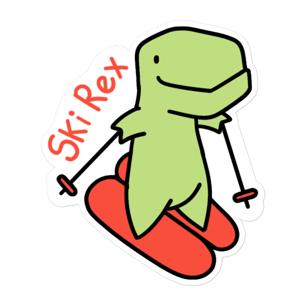 Ski Rex Timmy Vinyl Sticker