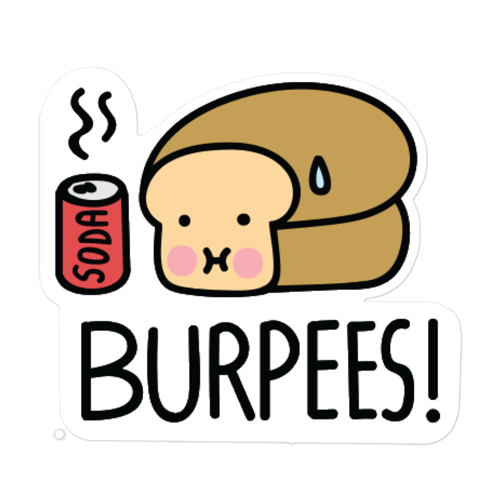 Burpees Loof Vinyl Sticker