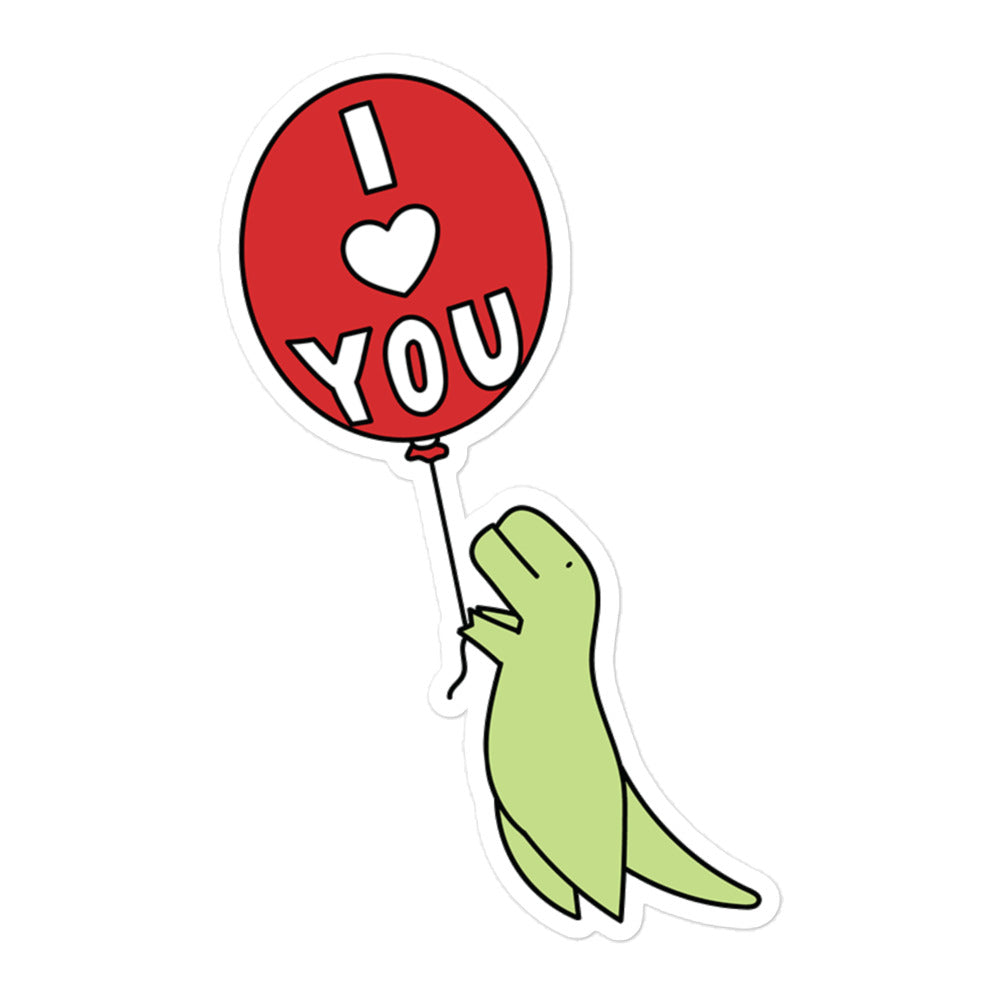 I Love You Timmy Balloon Vinyl Sticker