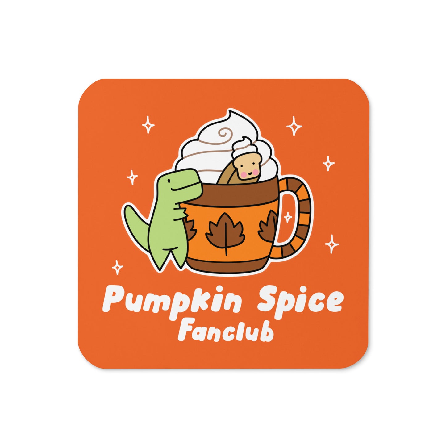 Pumpkin Spice Cork-Back Coaster