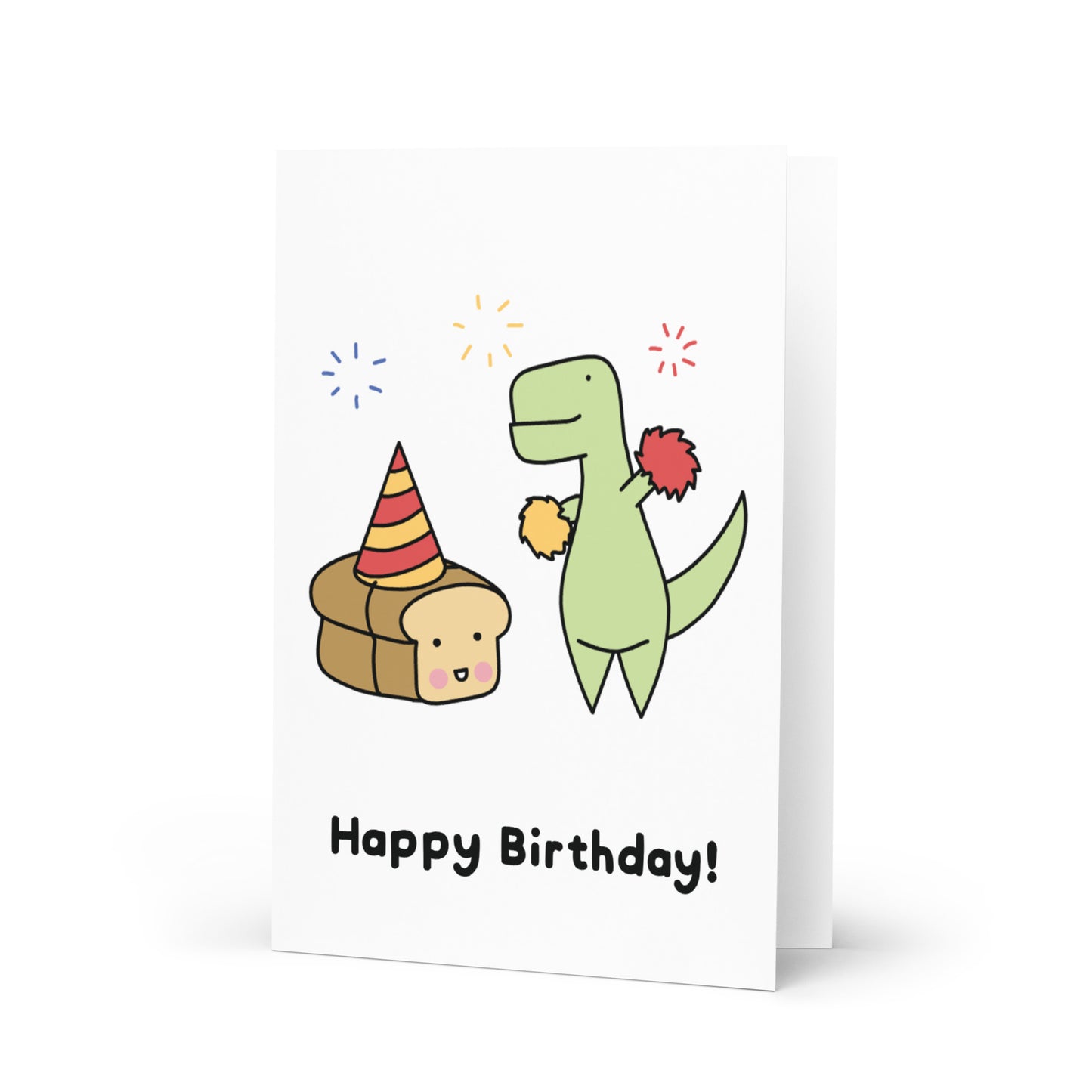 Happy Birthday Pom Poms Greeting Card