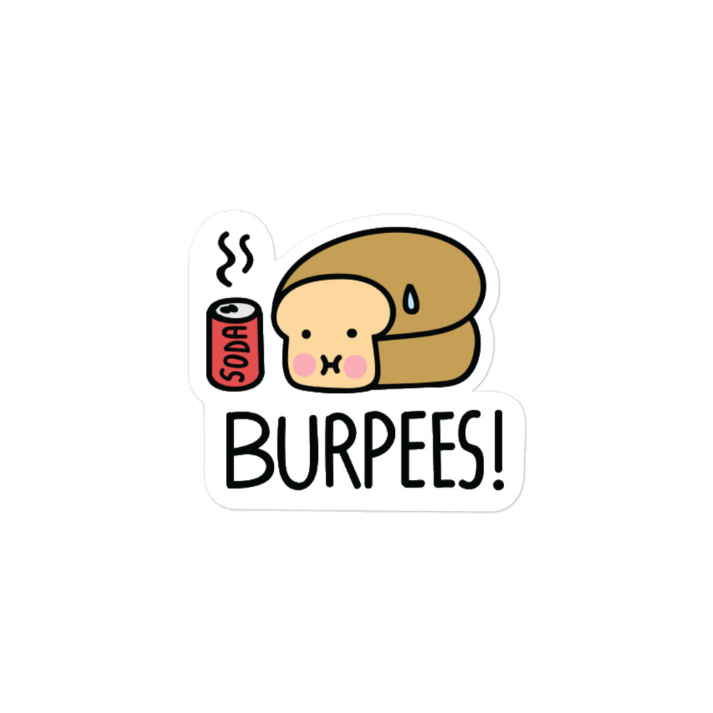 Burpees Loof Vinyl Sticker