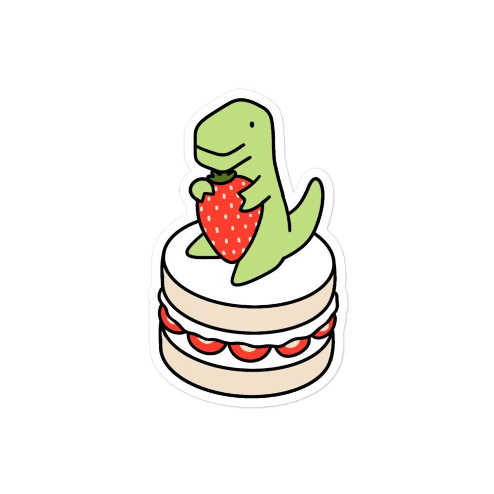 Strawberry Dessert Timmy Vinyl Sticker