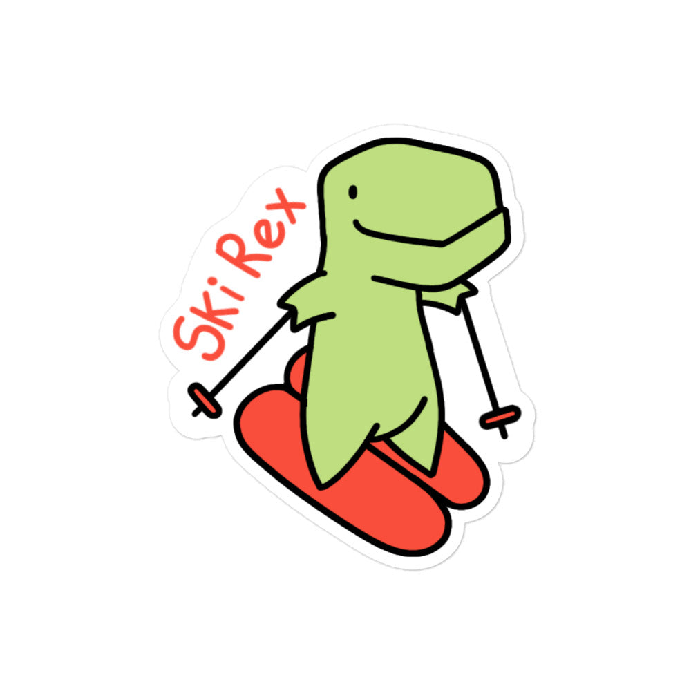 Ski Rex Timmy Vinyl Sticker