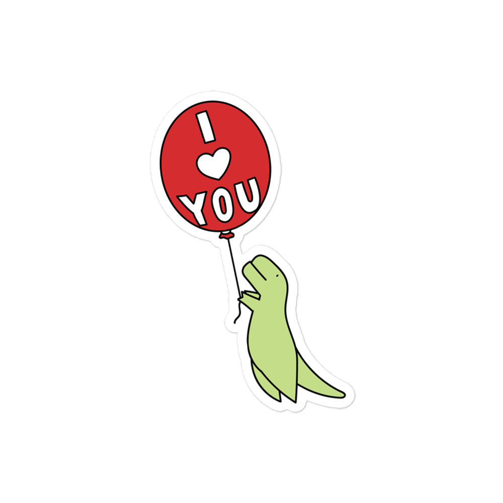 I Love You Timmy Balloon Vinyl Sticker