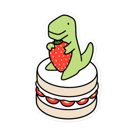 Strawberry Dessert Timmy Vinyl Sticker