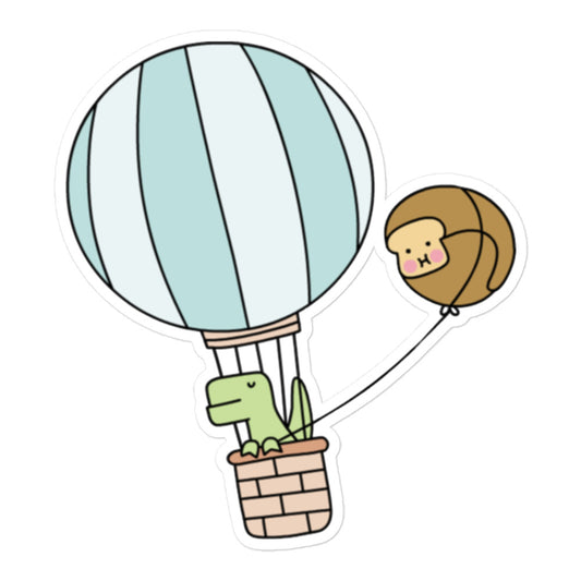 Hot Air Balloon Vinyl Sticker