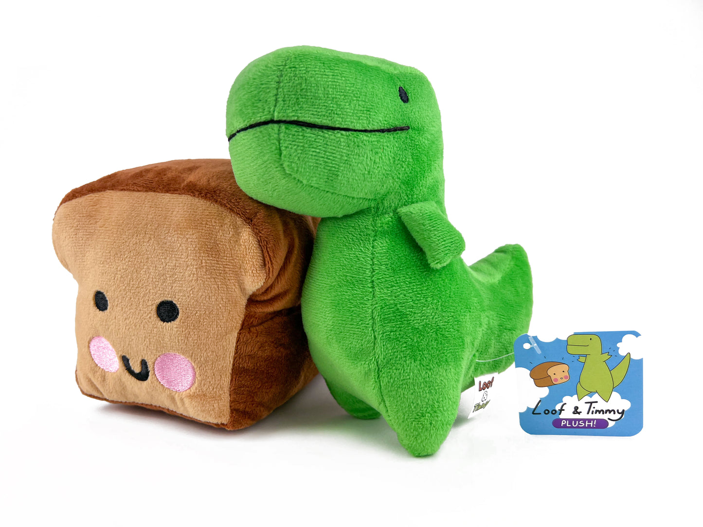 SECONDS QUALITY Loof & Timmy T-Rex Plush Toys (NEW 2022 Edition!)