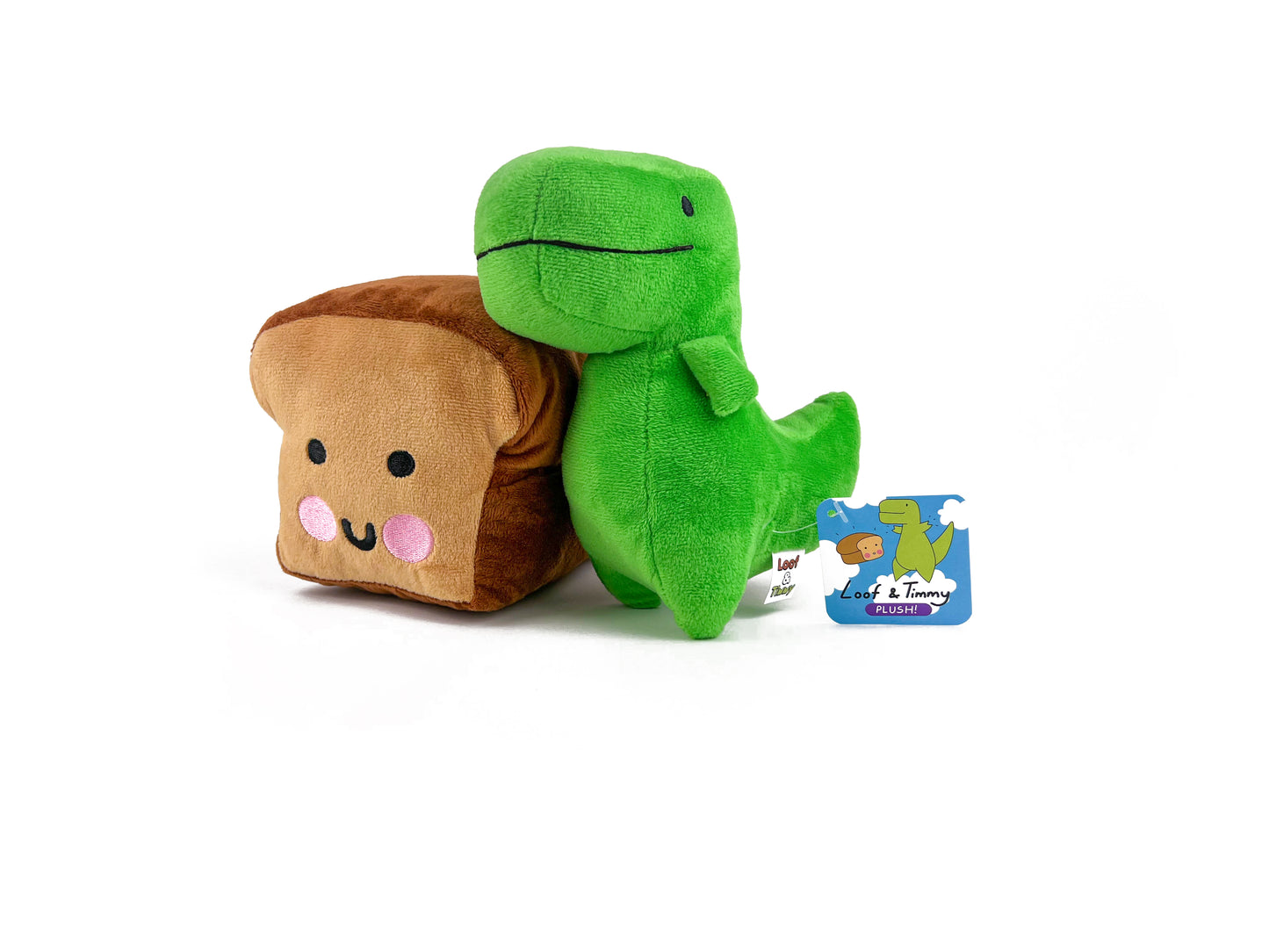 SECONDS QUALITY Loof & Timmy T-Rex Plush Toys (NEW 2022 Edition!)